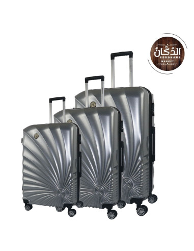 SET DE 3VALISES ABS 4 ROUES
