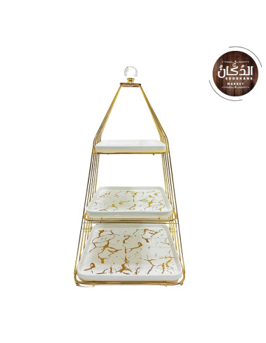 PRESENTOIR MARBRE BLANC