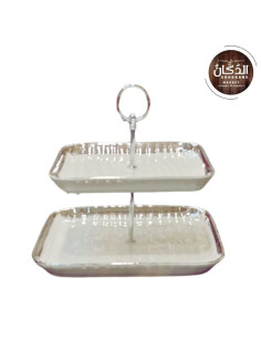 PRESENTOIR VERRE ARGENTE