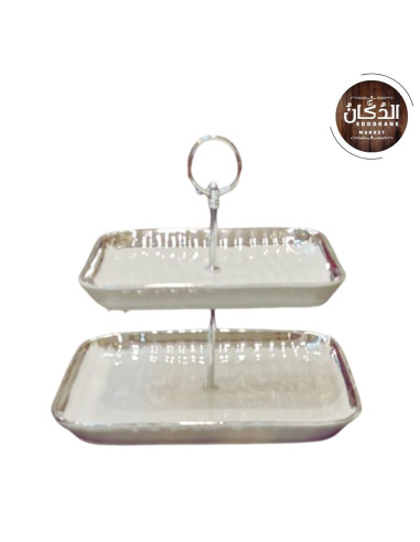 PRESENTOIR VERRE ARGENTE