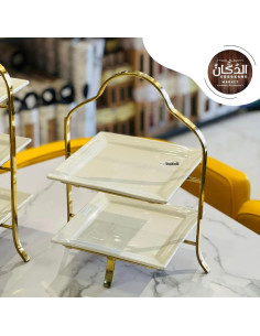 PRESENTOIR EN VERRE GOLD