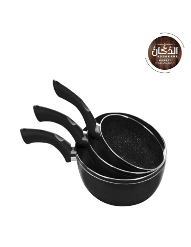 3 casseroles en granit tout feux