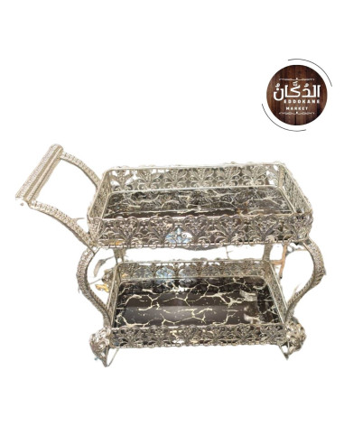 PLATEAUX DOUBLE GATEAU SILVER
