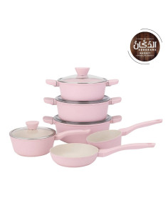 BATTERIE DE CUISINE TOUS FEUX ROSE