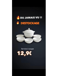 SERVICE A SOUPE 6 BOLS