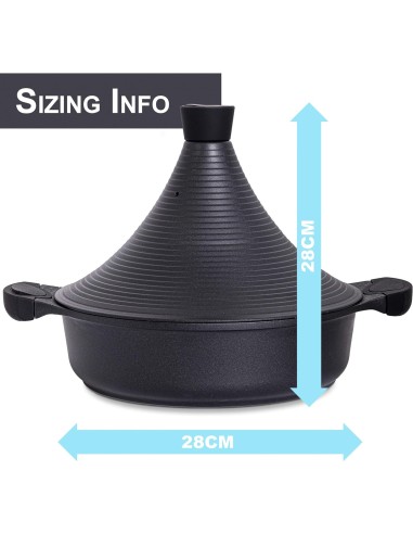 Tajine marocain antiadhésif 28cm Tous...